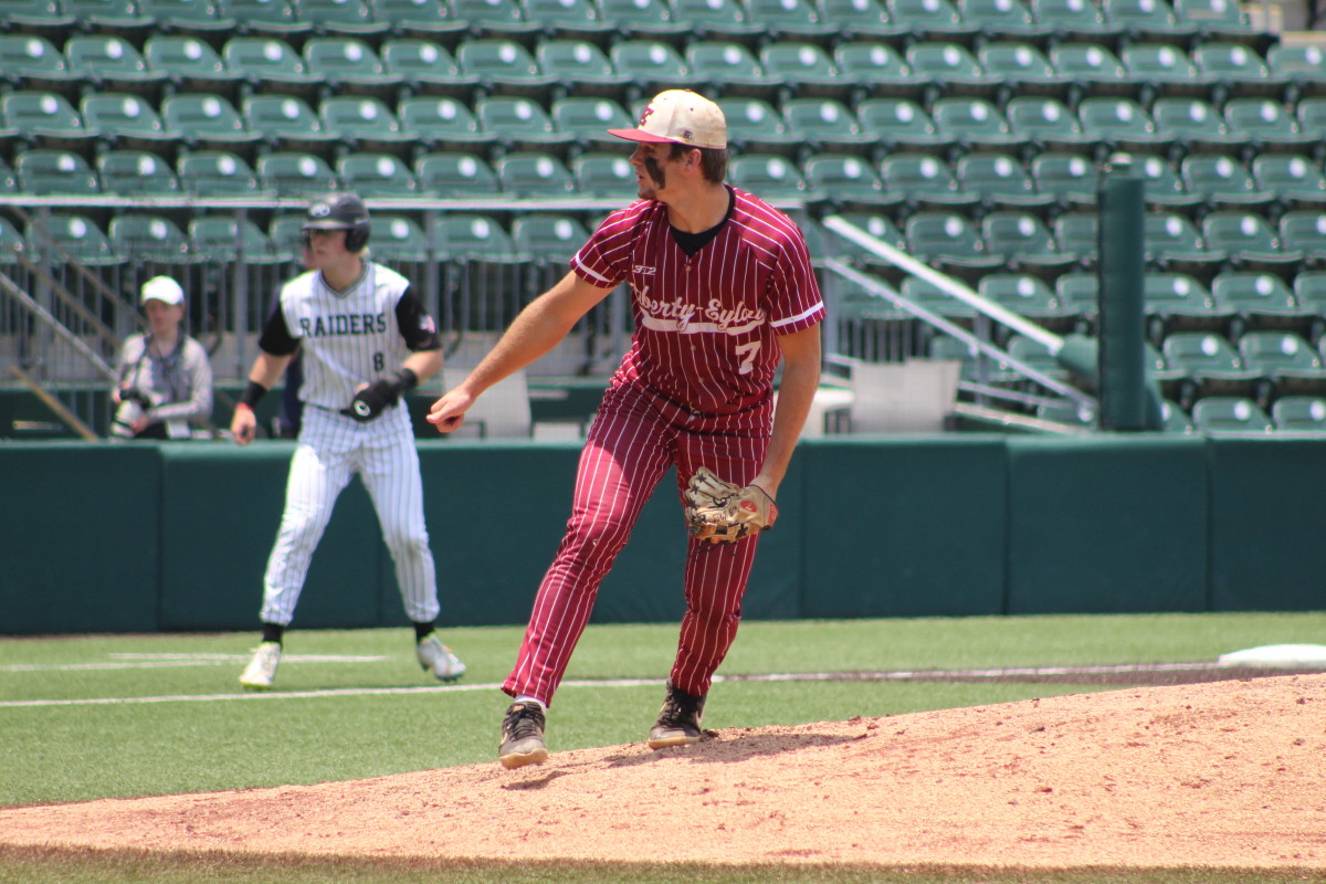 Texarkana Liberty-Eylau Canyon Randall 4A UIL state semifinals Texas baseball playoffs 060723 Andrew McCulloch 109